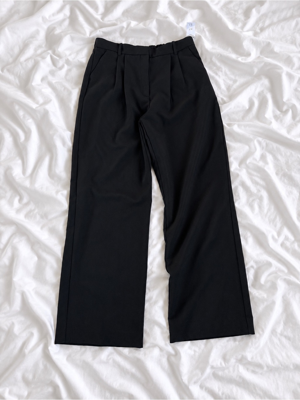 Classic Black Wide Leg Dress Pants